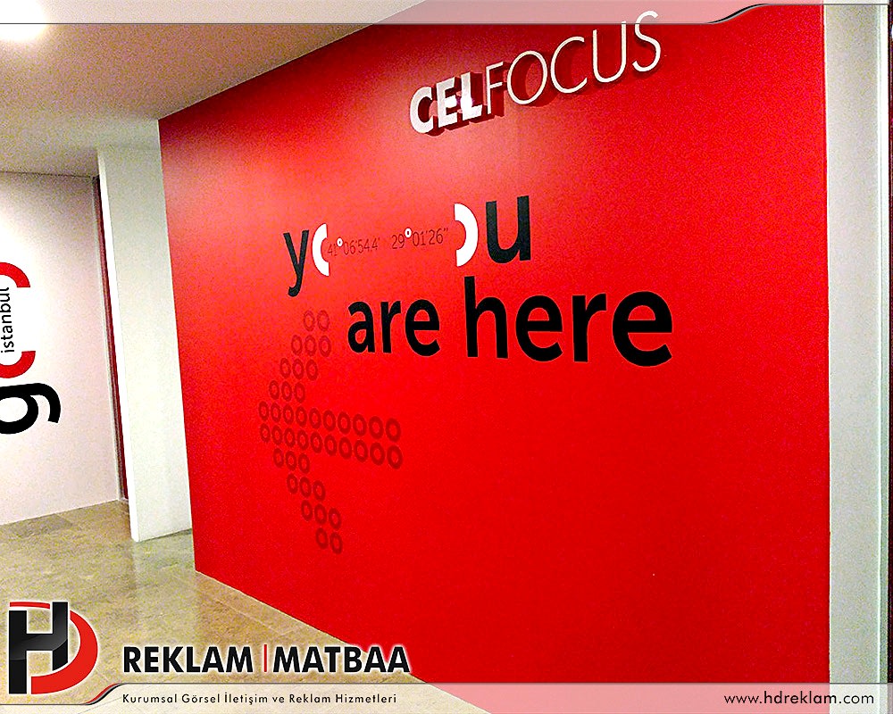 Celfocus Duvara Dijital Baskı Uygulama